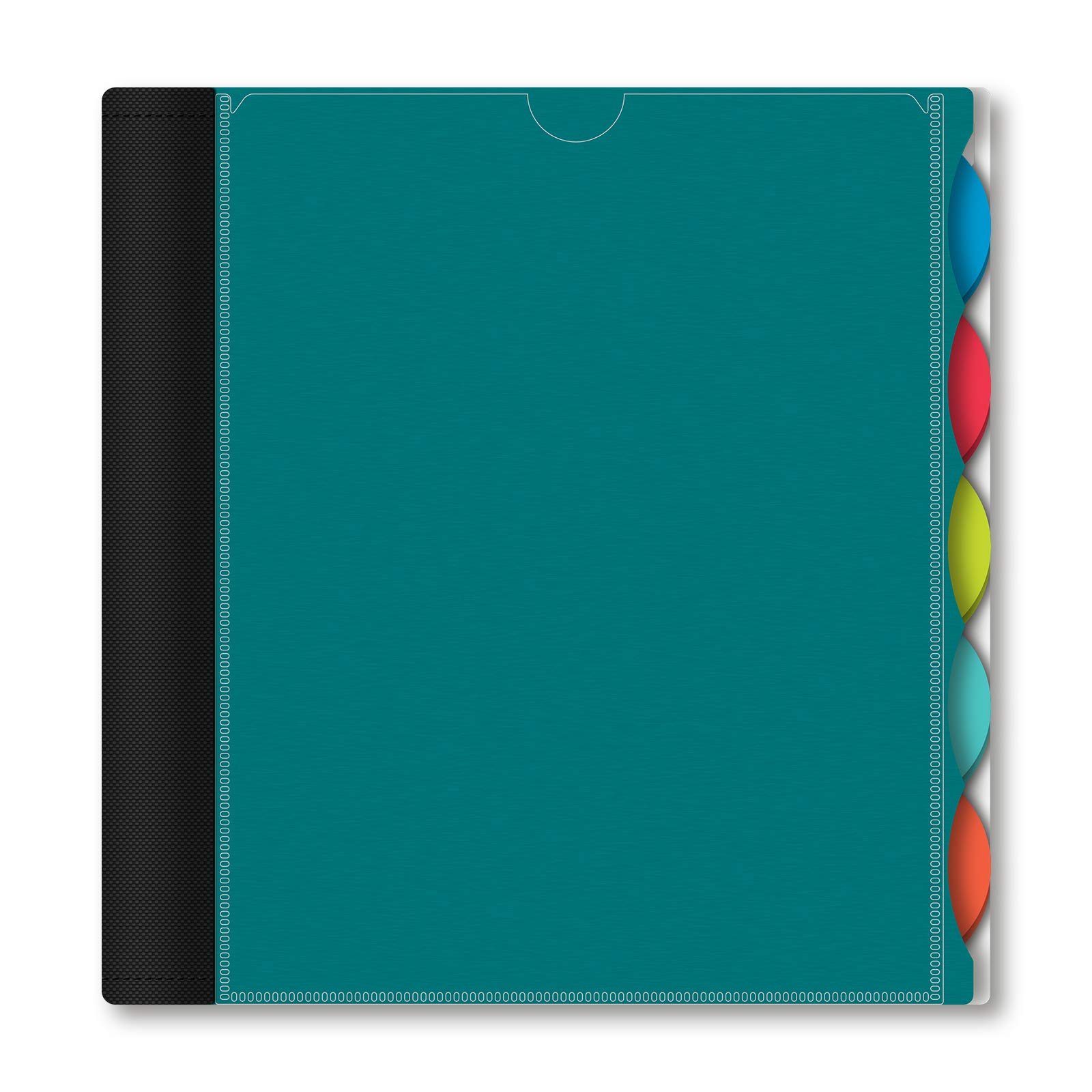 iScholar iQ+ Cahier à 10 sujets à couverture en polyéthylène ligné pour études universitaires, 27,9 x 21,6 cm, 250 feuilles, bleu sarcelle (58900-TL)