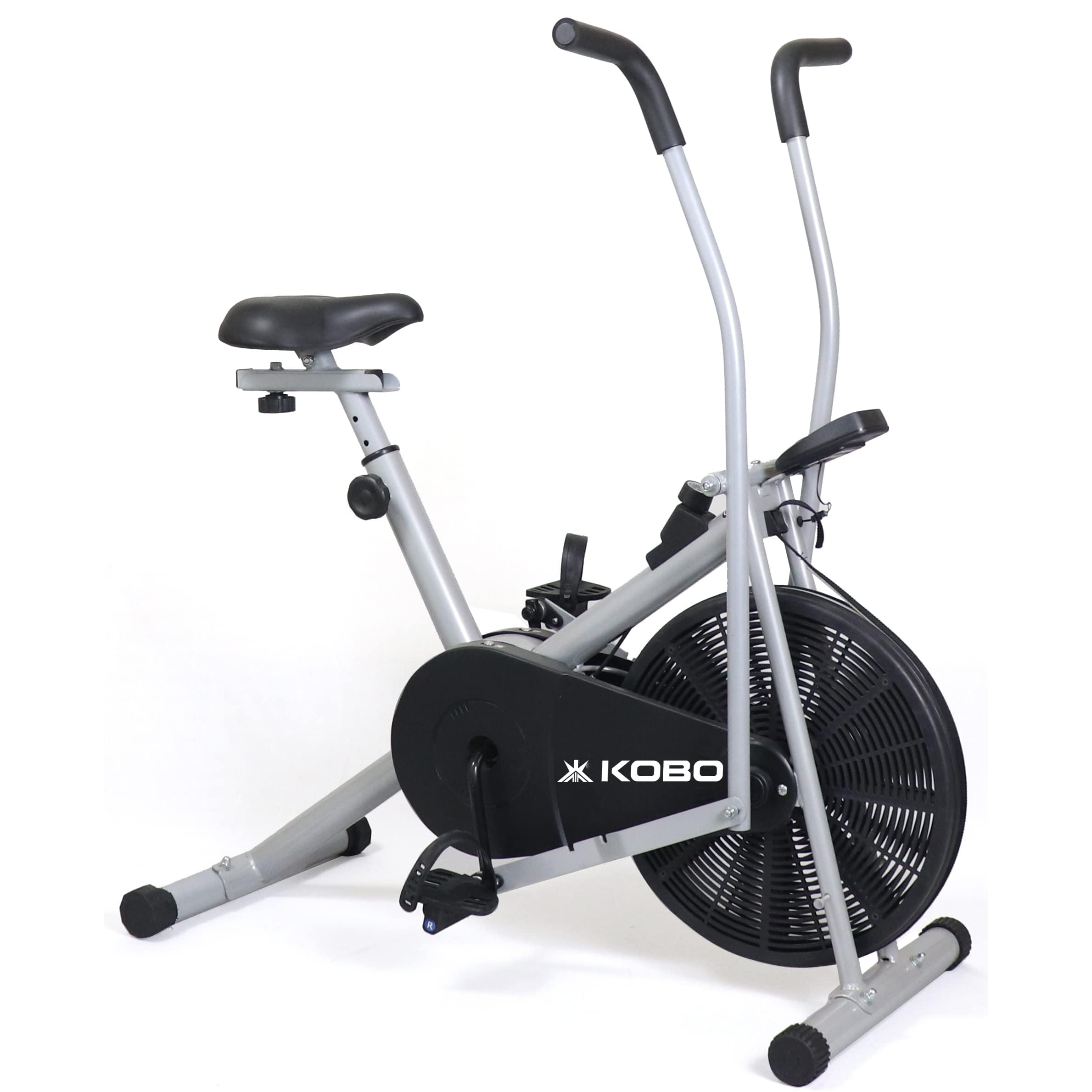 Kobo Indoor Exercise Air Bike Exercise Cycle for Home Cardio Weight Loss Gym Workout - Free DIY Installation Support-image-43