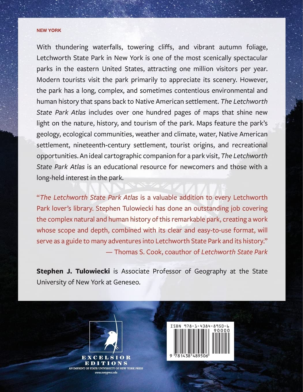 The Letchworth State Park Atlas: Exploring Its Nature, History, and Tourism through Maps (Excelsior Editions)