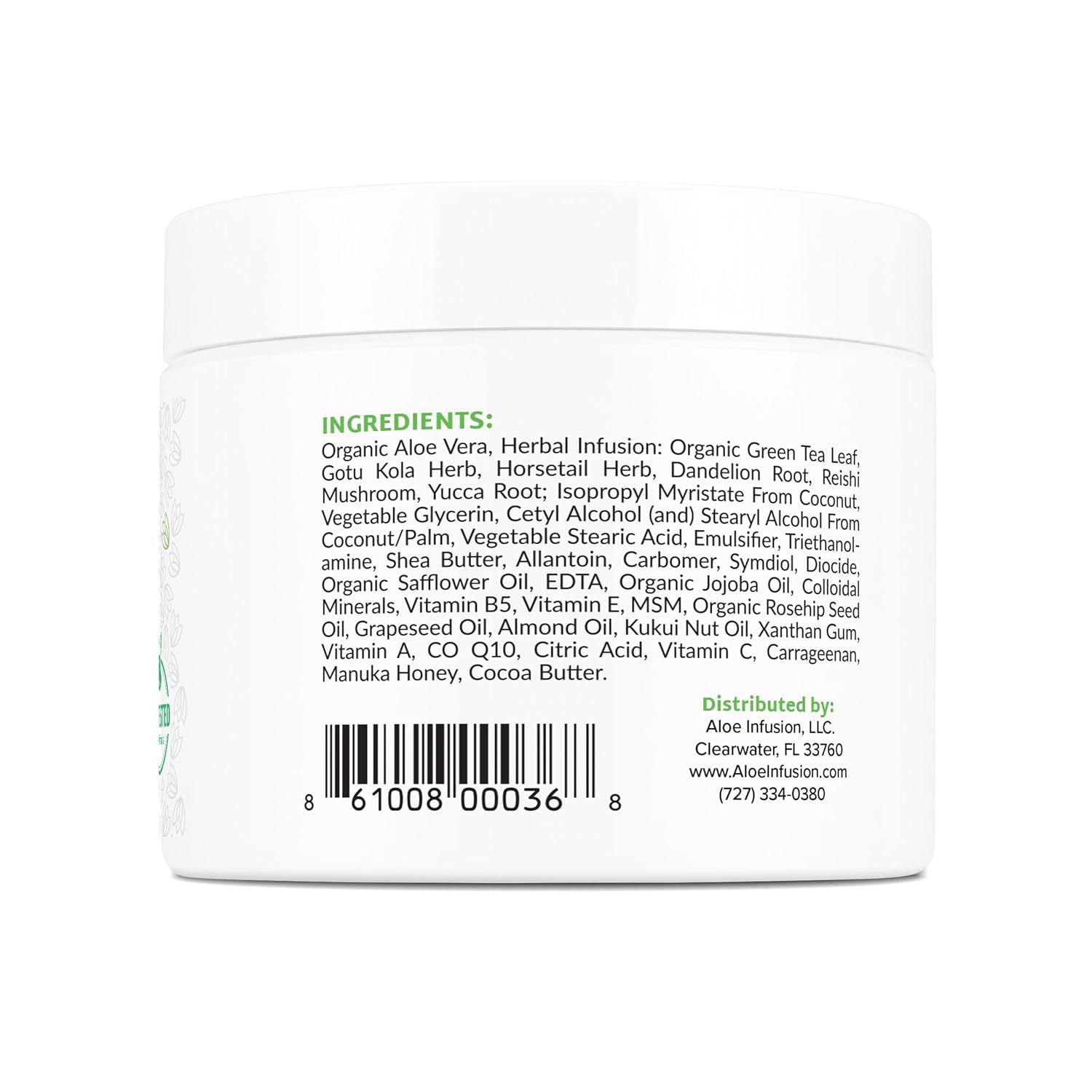 Aloe Infusion Aloe Vera Face & Body Cream – Natural Moisturizer for Dry, Sensitive & Irritated Skin – Hydrating, Non-Greasy Lotion with Shea Butter & Manuka Honey – After-Sun Care & Eczema Cream - Image 3