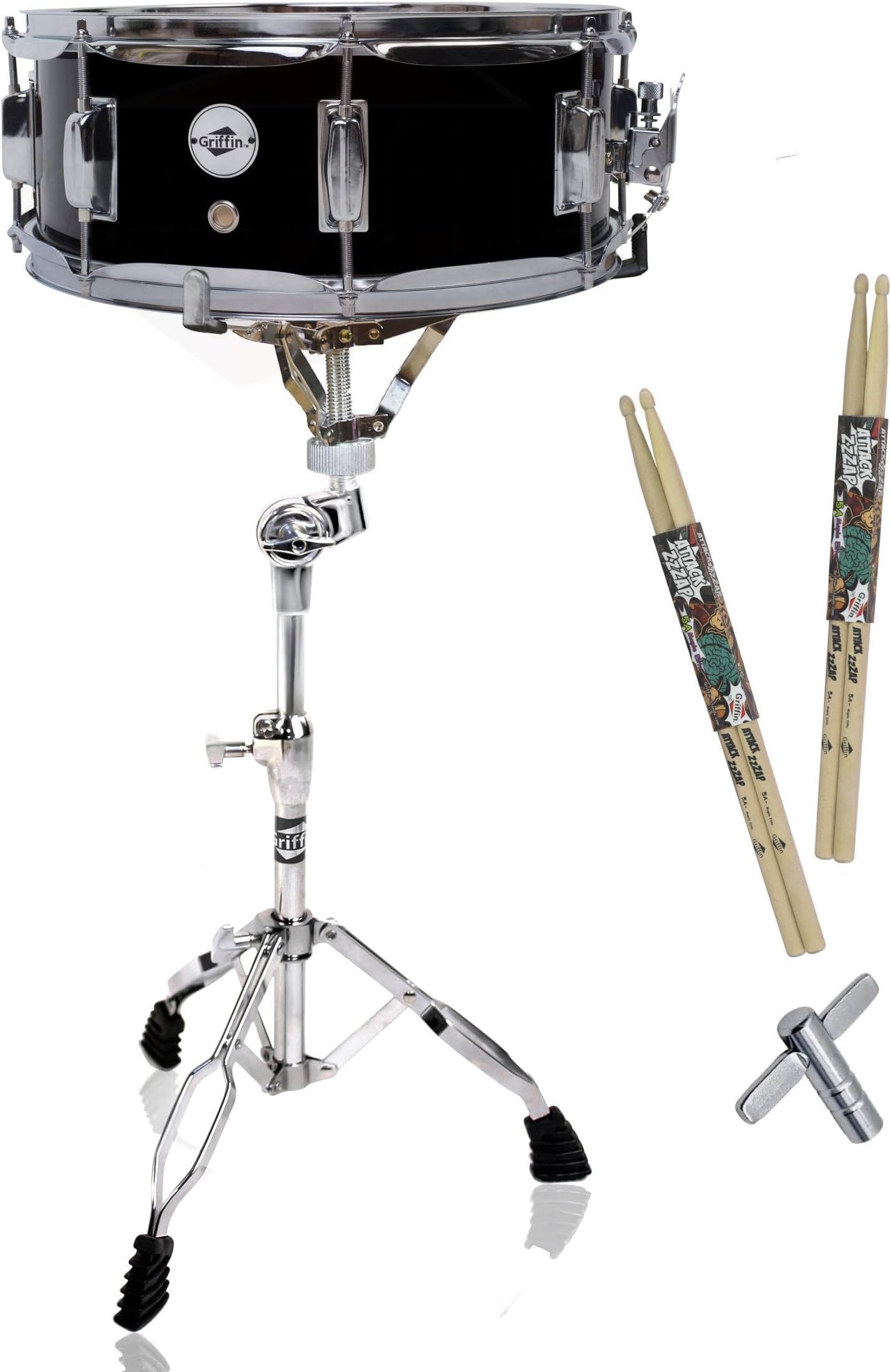 (Black) Snare Drum Set by GRIFFIN