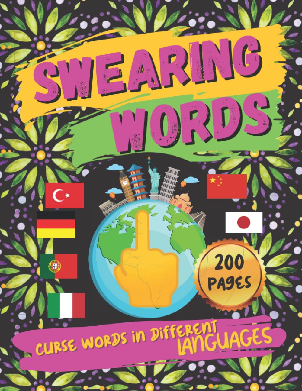 Swearing Words in Different Languages: How to Swear Around The World | Hilarious Mandala Coloring Pages Filled With Offensive Quotes And Explanation in English |