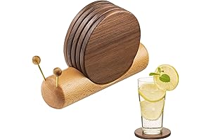 Adorable Acacia Wood Coasters for Chic Home Decor and Drinkware Protection