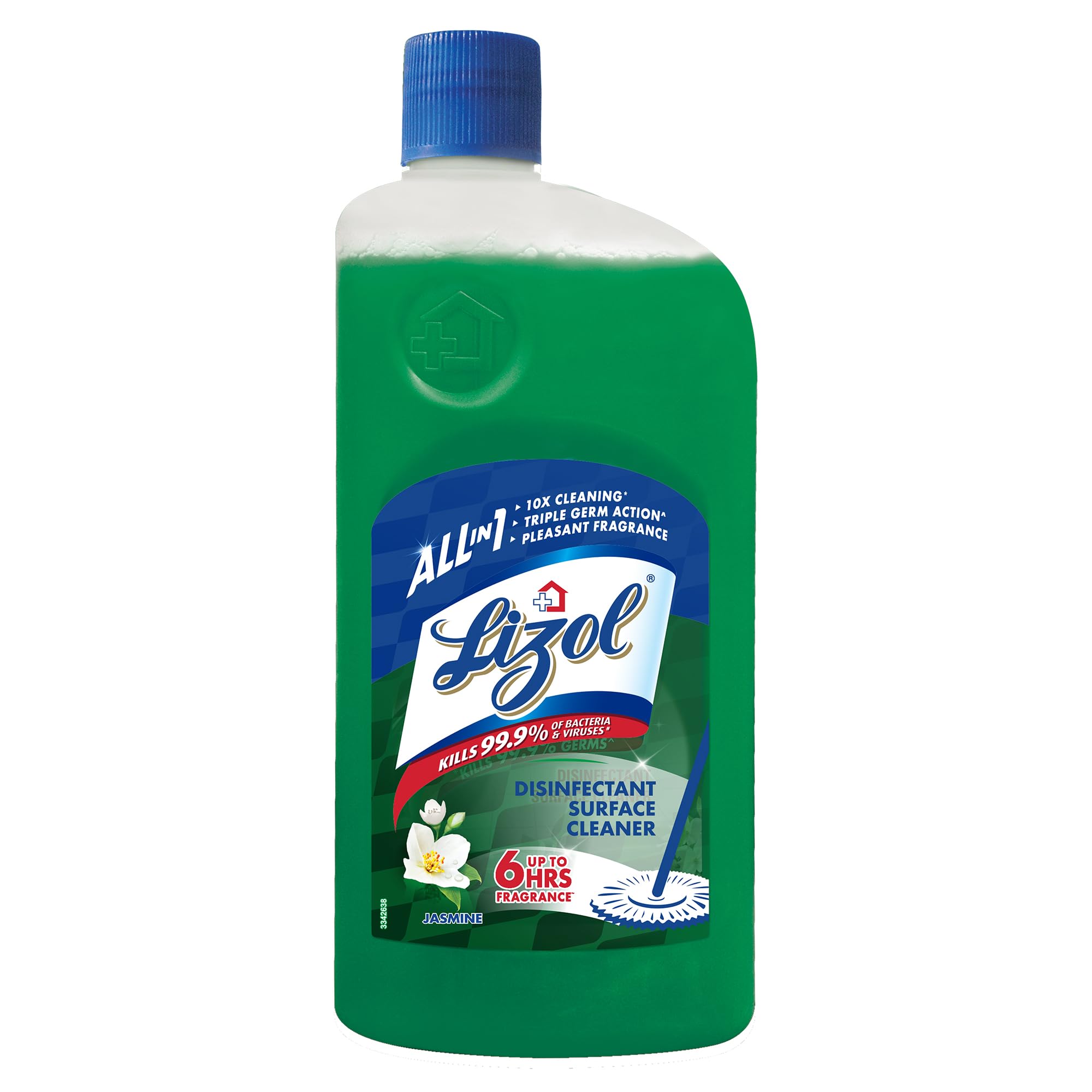 Lizol Disinfectant Surface & Floor Cleaner Liquid, Jasmine - 1 Litre | Suitable for All Floor Cleaner Mops | Kills 99.9% Germs| India's #1 Floor Cleaner-image-22