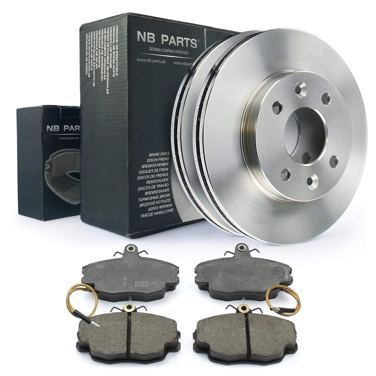 NB PARTS GERMANY 10038170 - Dischi del freno Ø 238 mm, aerazione anteriore + pastiglie freno
