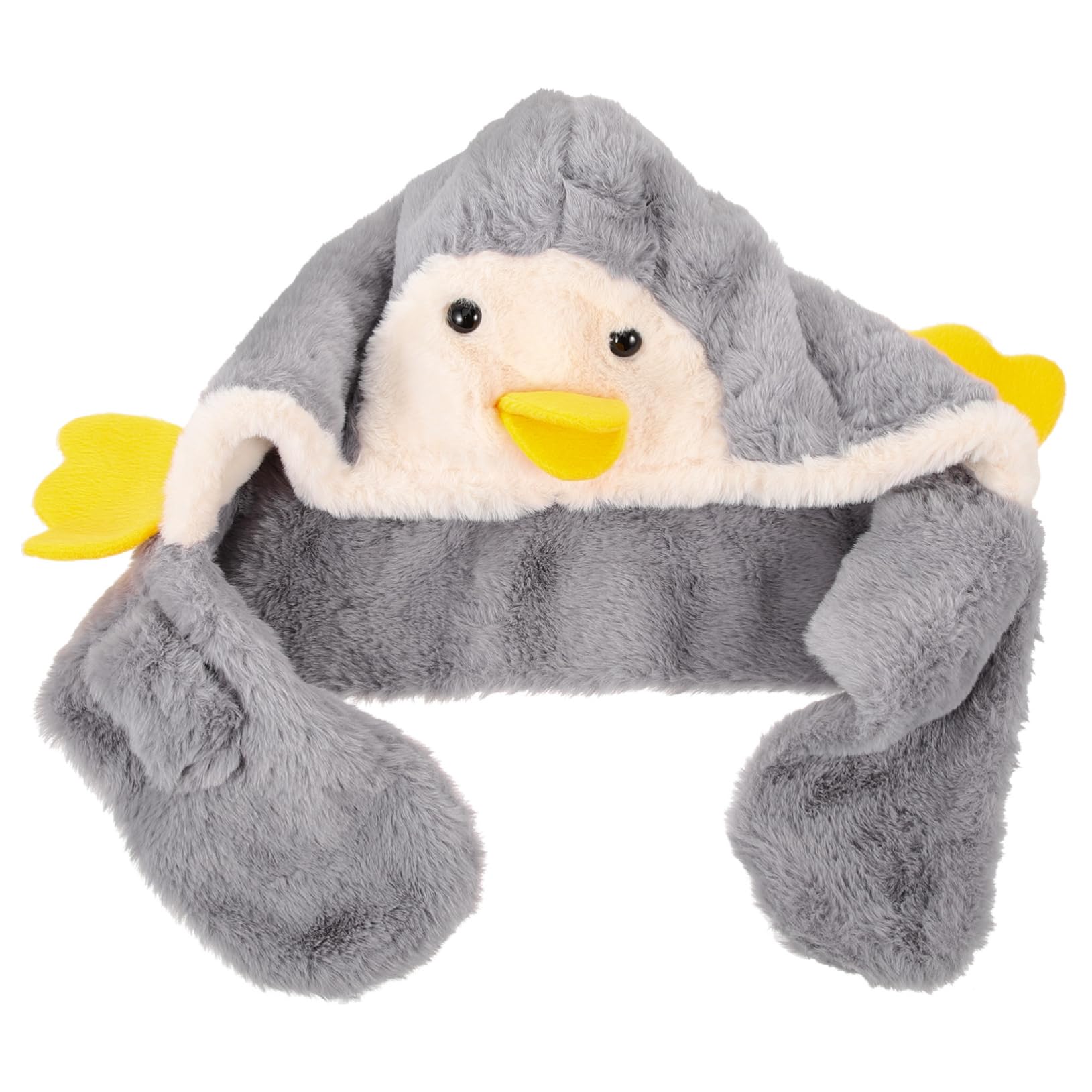 ULDIGI Baby Beanies for Girls Newborn Toddler Winter Hat Face Cover Cap for Boys Girls Grey