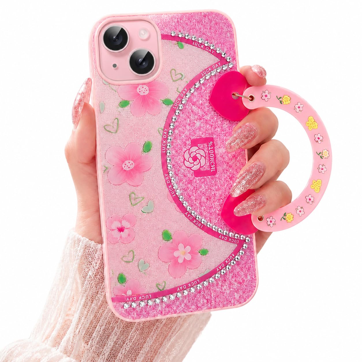 VONZEE Cute Pink Butterfly Transparent Back Cover for iPhone 17| Clear Shockproof TPU Protective Case | Slim Anti-Yellowing Crystal Clear Phone Cover for Girls and Women — Amazon image 23