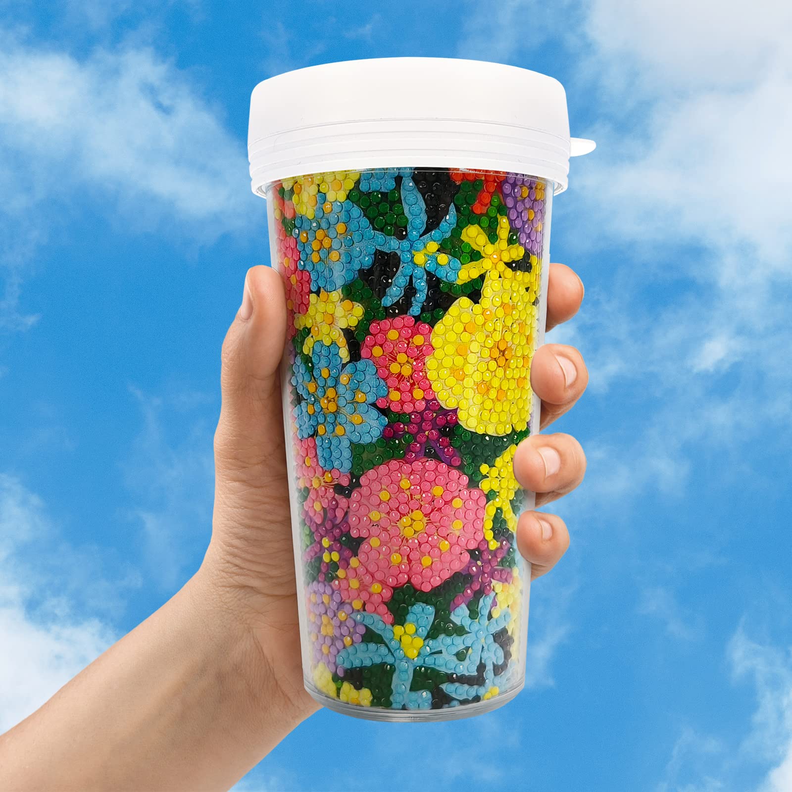 Borraccia Con Diamanti 5D Fai Da Te - 473ml Senza BPA LUSandy