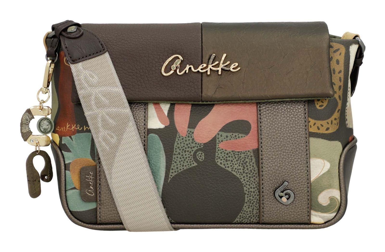 Anekke Bandolera con solapa estampada Amphora