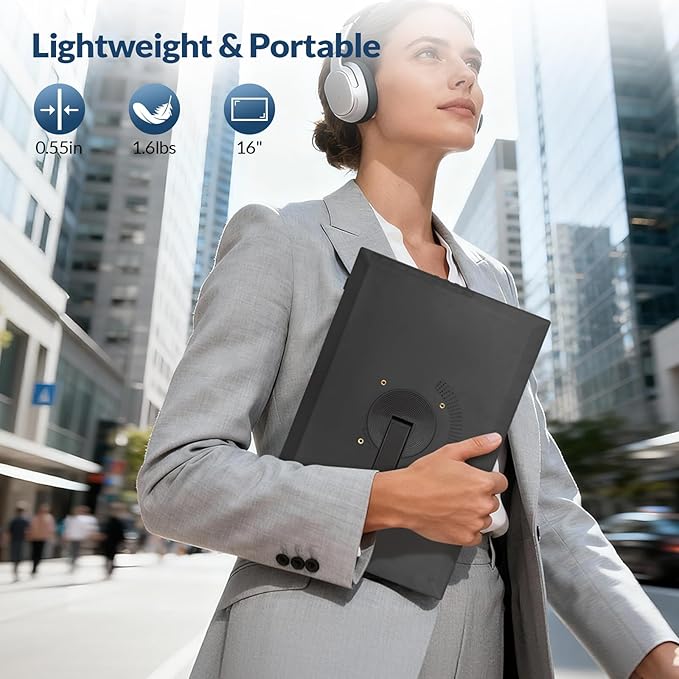 Monitor Portátil 16" FHD IPS miniatura 8