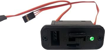 2 Pack - JR Style Heavy Duty On/Off Switch with Bright LED and Charge Port 1061