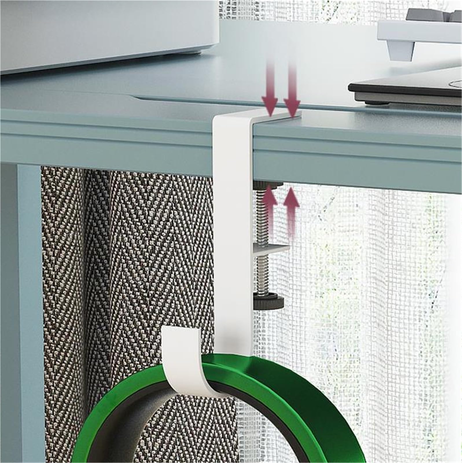 Soporte para Auriculares Soporte For Auriculares De Aleación Aluminio, Adecuado For, Accesorios For para oficinas y Sala de Juegos(White)