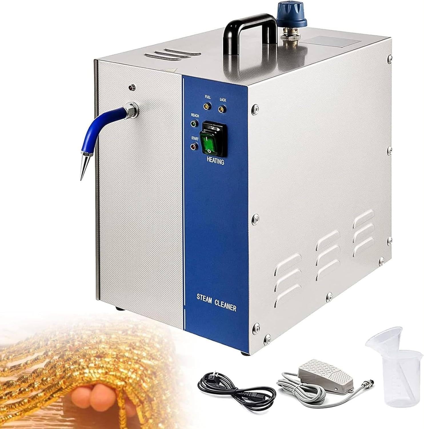 2L 4L Stainless Steel Jewelry Steam Cleaner Professional Jewellery Steam Cleaner Machine 1300W 2200W Gem Washer Gold and