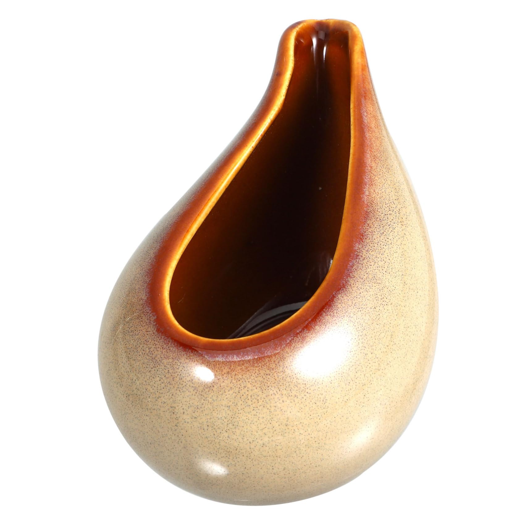 BRIGHTFUFU Ceramic Gravy Boat Pitcher for Milk Syrup Jug Multi Use Sauce Dispenser with Special Spout Design for Serving Hot Syrup Butter Capacity