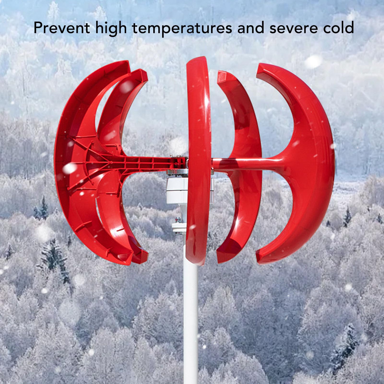 Kit generatore Eolico ad ASSE Verticale da 300 W, Potenza Esterna silenziosa a Basso Rumore per lampioni, casa, Uso Marino, Ampio intervallo di Temperature, resiste a Una velocità