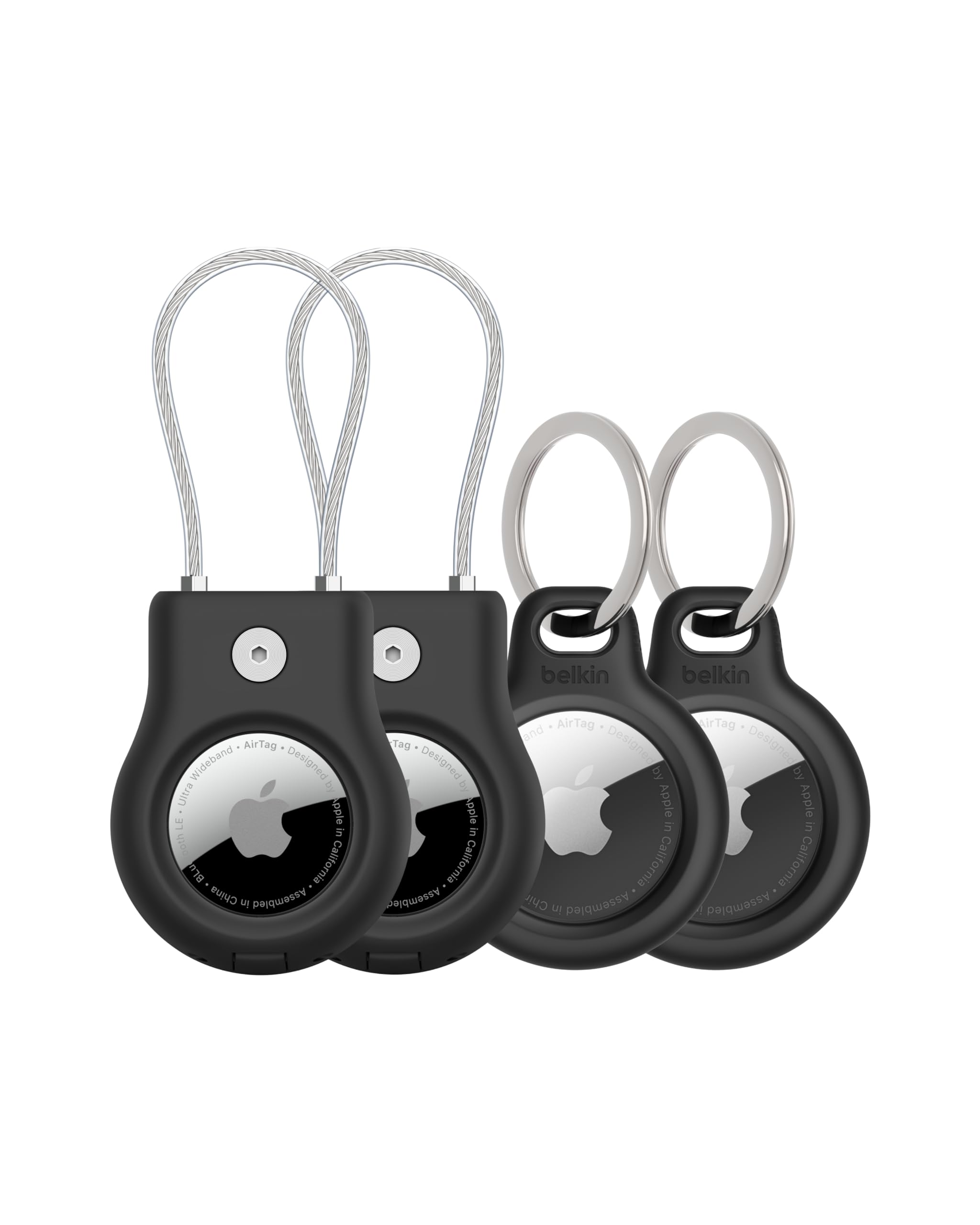 Belkin BEL Aple Airtag Secure Hold Keyring Blue