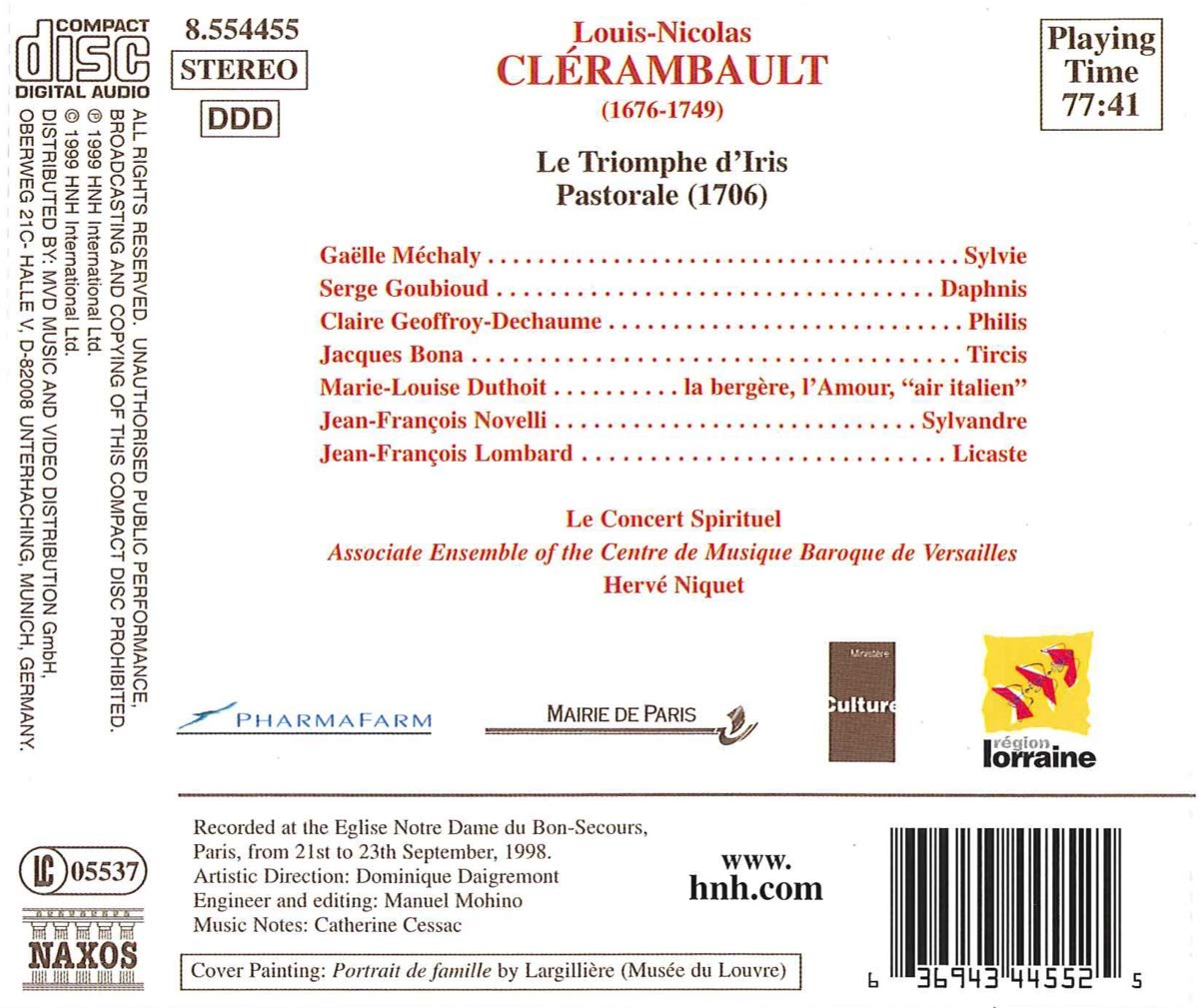 Clérambault : Le Triomphe d'Iris