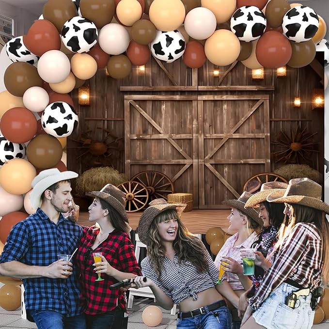 Fondo Vaquero 10x8 pies para Fotografía y Fiestas Temáticas miniatura 3