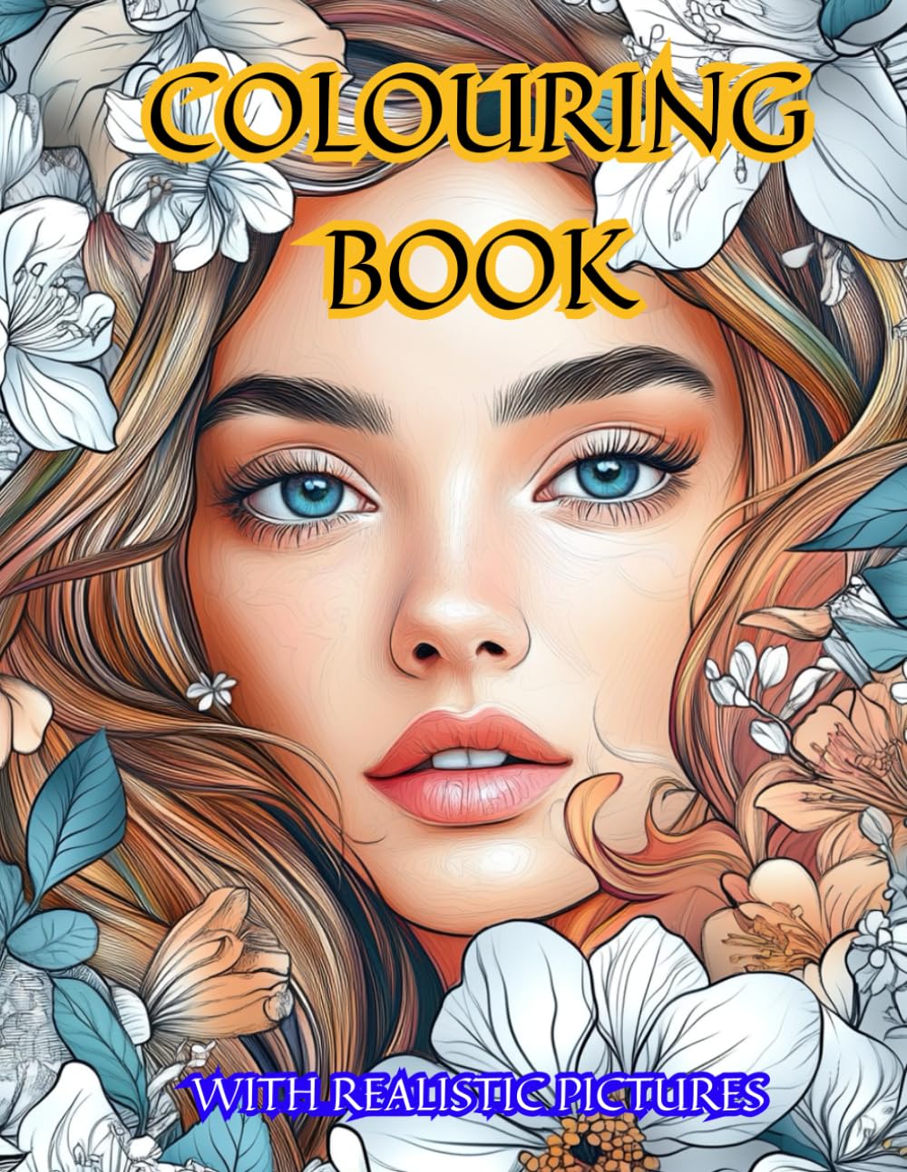 Realistic Colouring Book For Adults Stress Relief Colouring