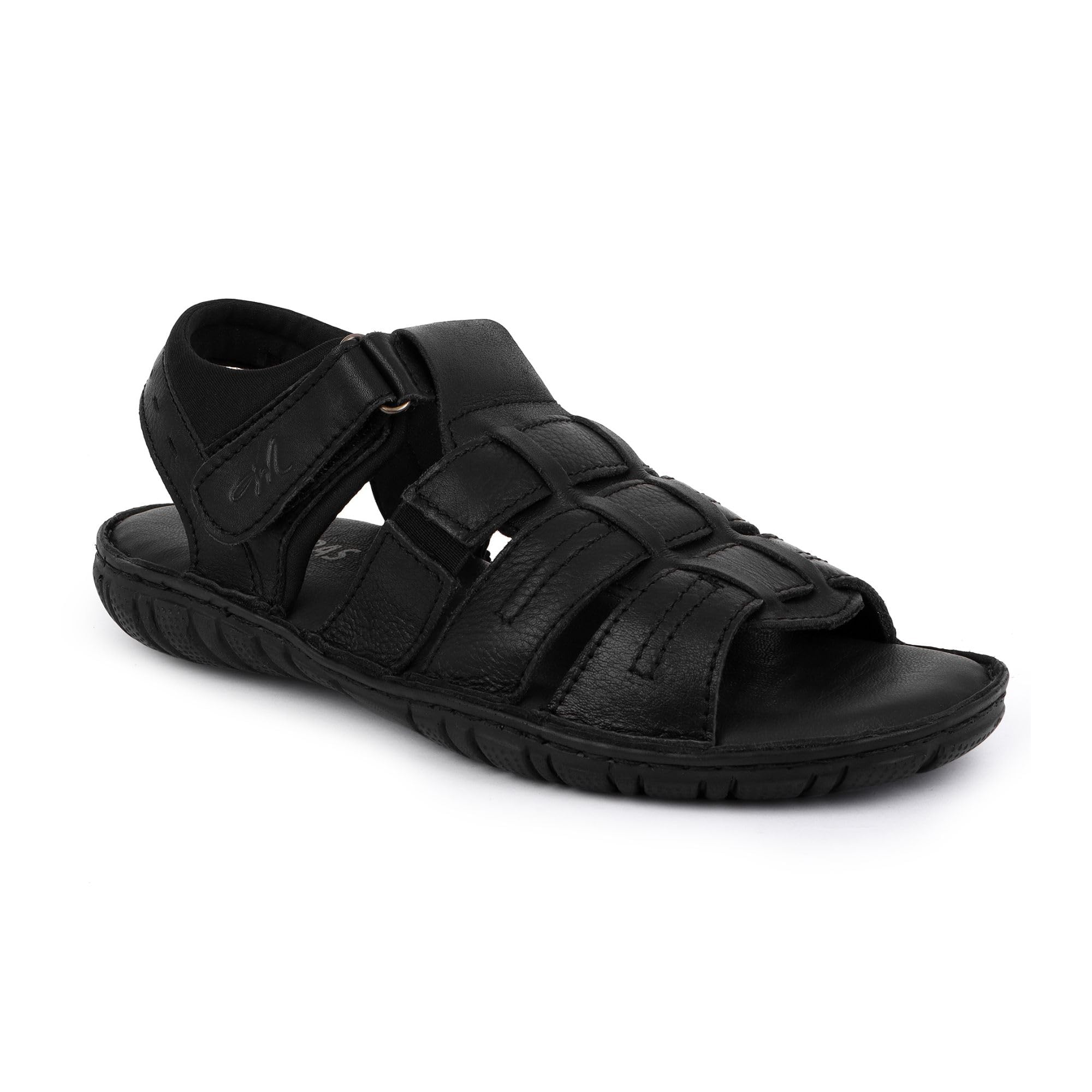 Genuine Leather Gladiator Sandals for Men | Open-Toe Adjustable Straps | Comfortable & Durable Casual & Outdoor Mens Sandals-image-36