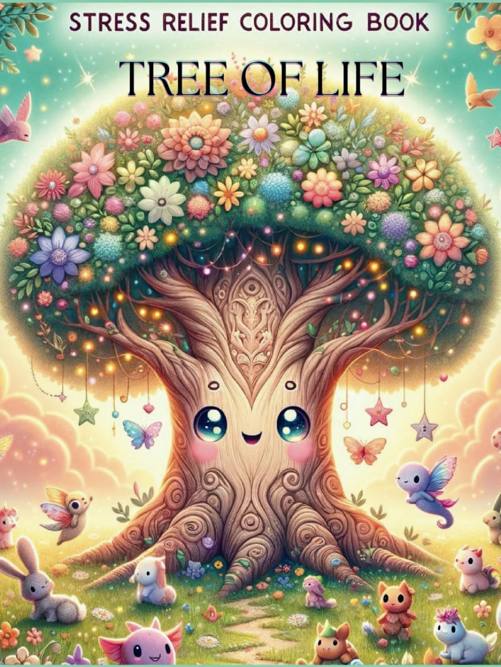 Tree of Life Stress Relief Adult Coloring Book: Intricate Designs for Relaxation and Mindfulness