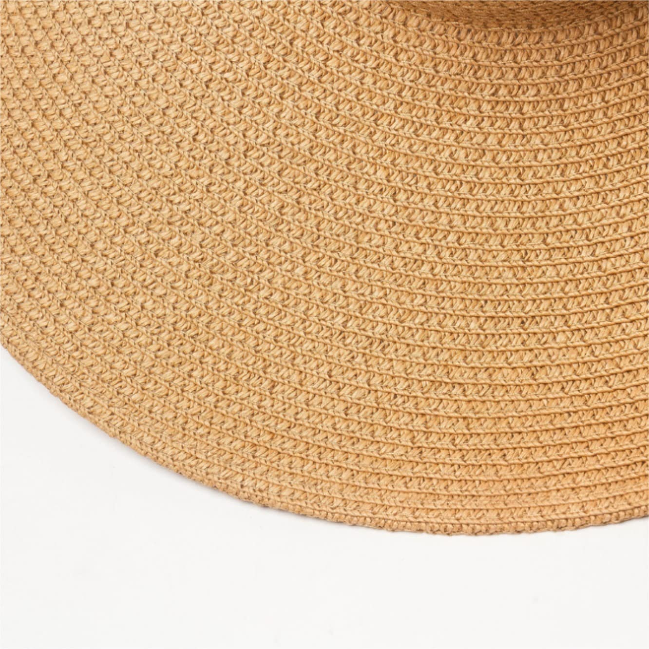 Sombrero de Playa para Mujer, de Paja, de ala Ancha, para Verano, para Mujer (Bruin 6 7/87 1/8)