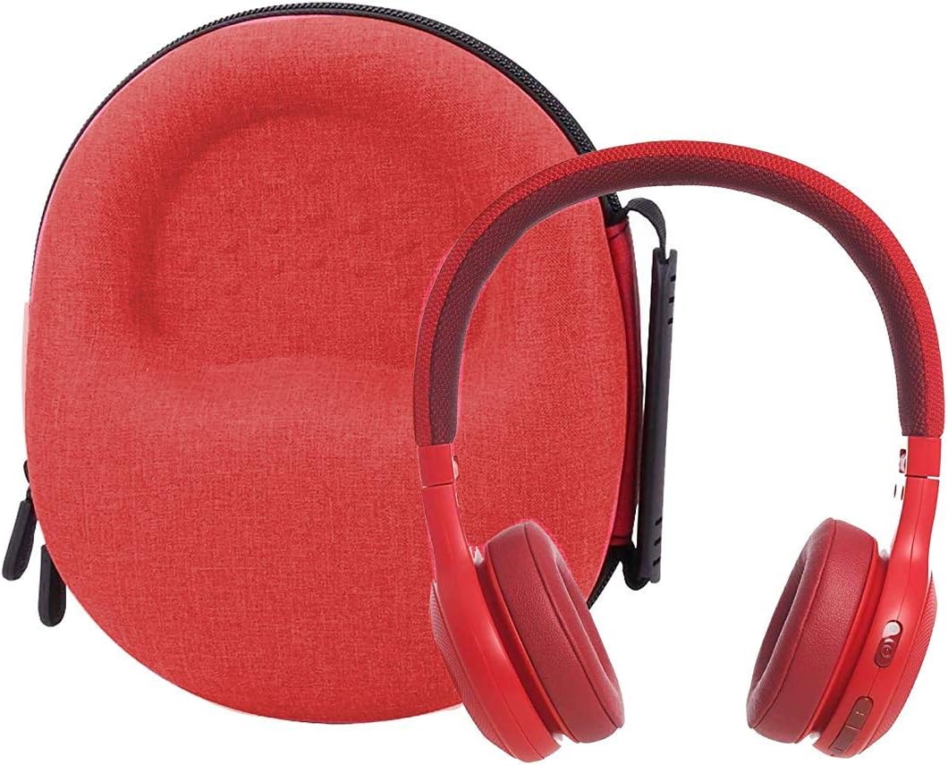Hard Storage Case Replacement for JBL Live 500BT/JBL E45BT/JBL Live 400BT On-Ear Wireless Headphones by Aenllosi (red)