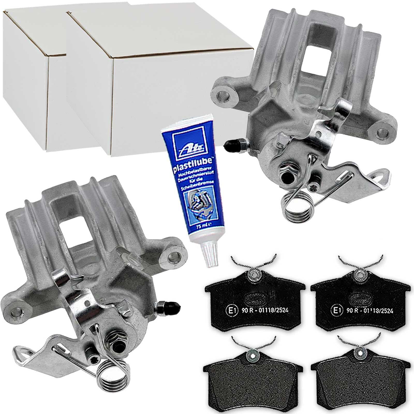 Bremssättel + Bremsbeläge hinten
