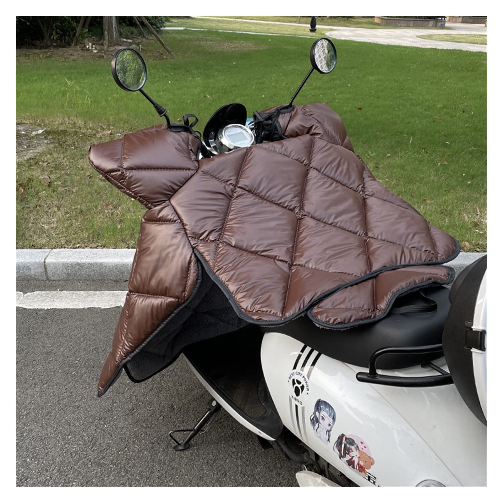 Générique Tablier Scooter, Couvre Jambe Scooter Wind Winter Batterie de Voitures Moto Hiver Universal Coupe-Vent est Chaud et Plus épaississement Velours(12)