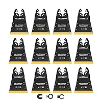 Vista 8 de 100 piezas de cuchillas oscilantes de titanio para multiherramienta de corte de metal, kits de cuchillas multiherramienta para metal, clavos