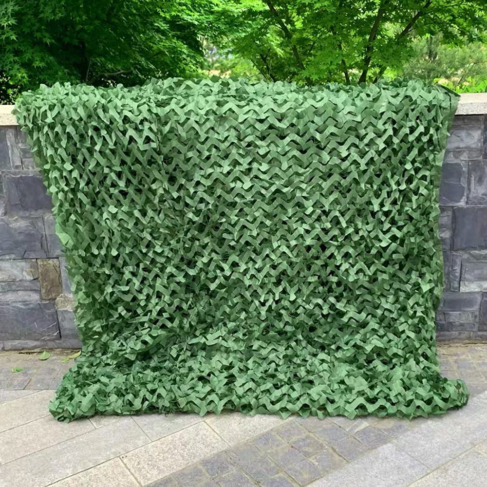 Namvo 1,5 m x 3 m siatka maskująca, zielona siatka leśna tkanina myśliwska ukryj armię na kemping