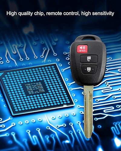 Miniatura 5 de Control remoto para Toyota RAV4 Tacoma Prius C 2013-2021, llave de coche Relpace 89070-42D30, control remoto de entrada sin llave H CHIP 89070-42820