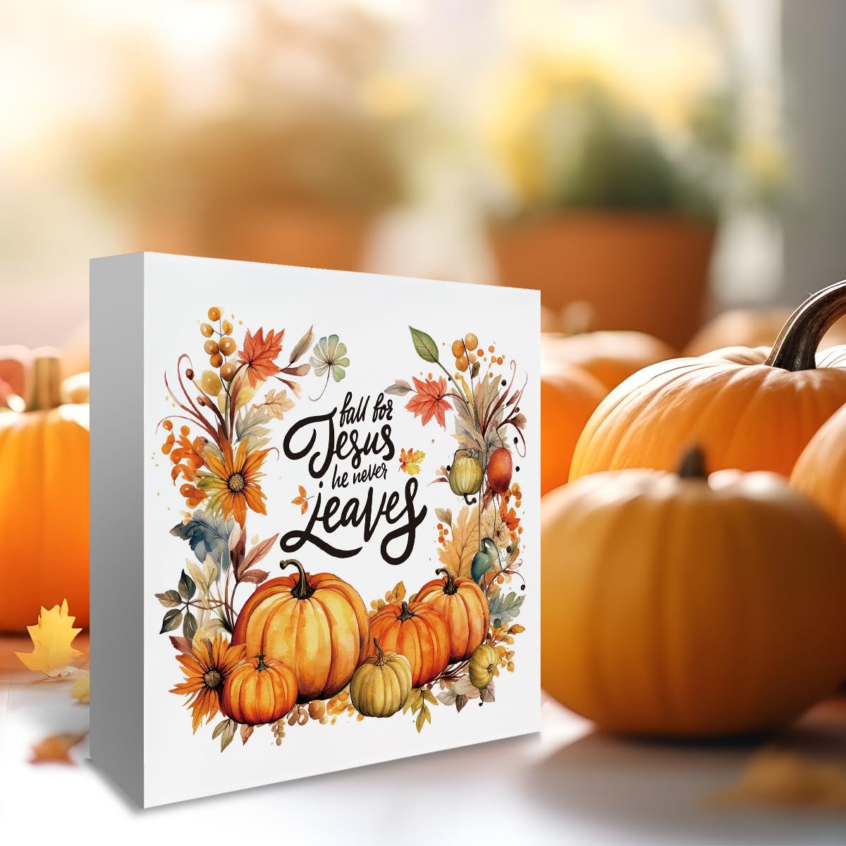 Gartenflagge 'Fall For Jesus' Herbstdesign - Jute, 31,8x45,7 Cm, Doppelseitig Bedruckt, Wetterfest