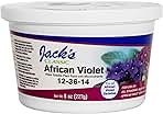 Jack's Classic 12-36-14 African Violet Water-Soluble Fertilizer with Micronutrients for Developing Strong Colorful Plants, 8oz