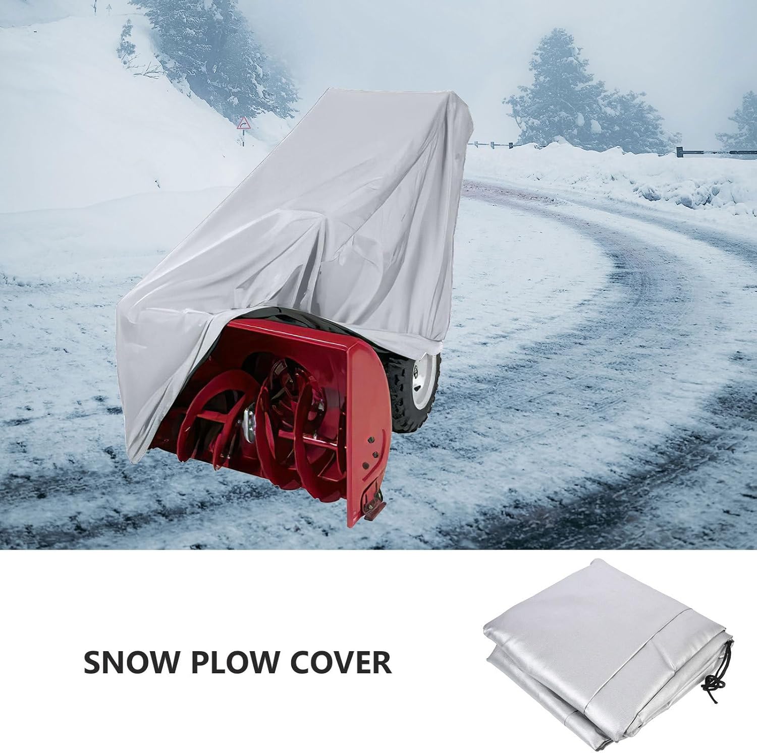 Amosfun Snow Plow Cover Rainproof Accessories Oxford Cloth