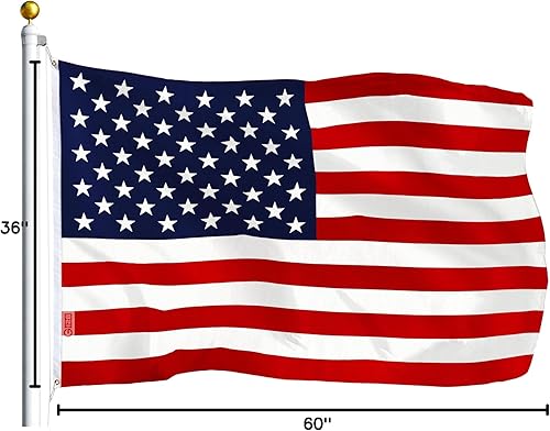 Miniatura 9 de G128 Paquete combinado bandera estadounidense de Estados Unidos de 3 x 5 pies 75D con estampado de estrellas y bandera de México Mexicana de 3 x 5