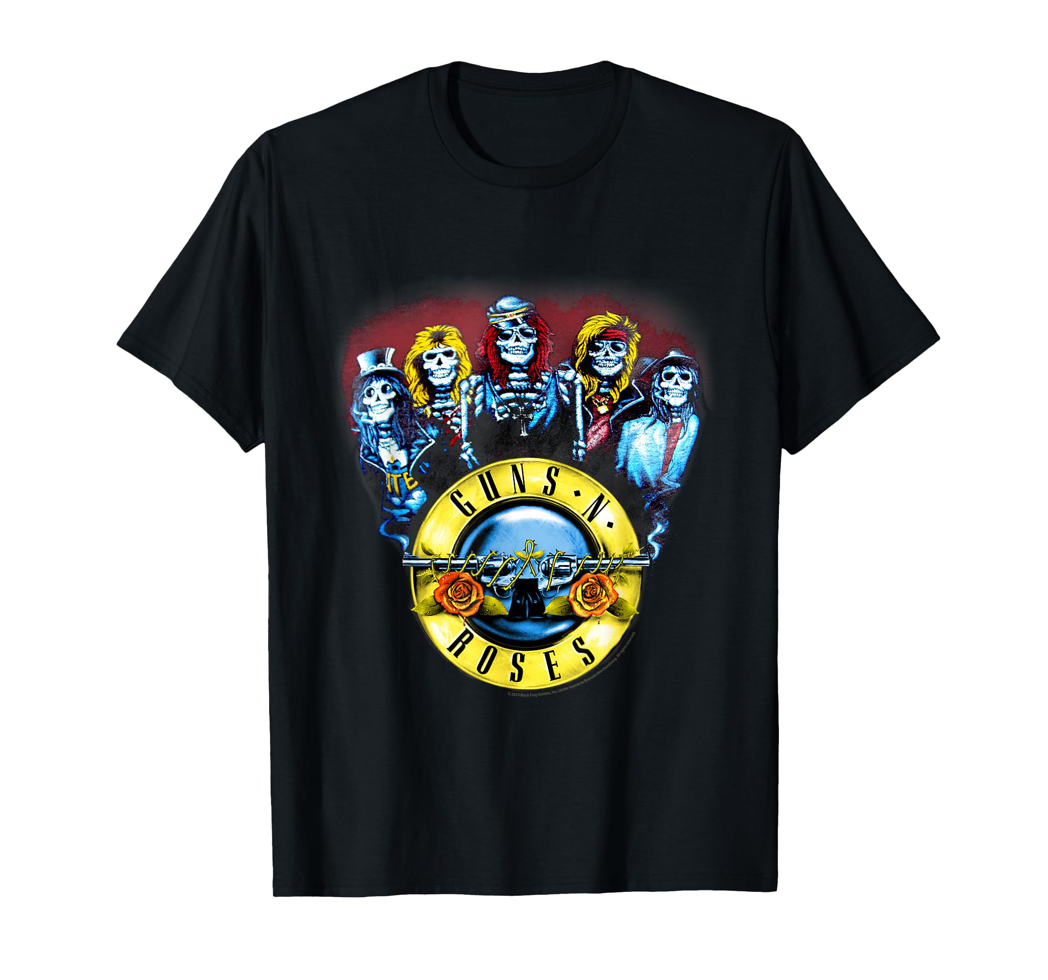 Guns N' Roses Official Skeletons & Bullets T-Shirt Small