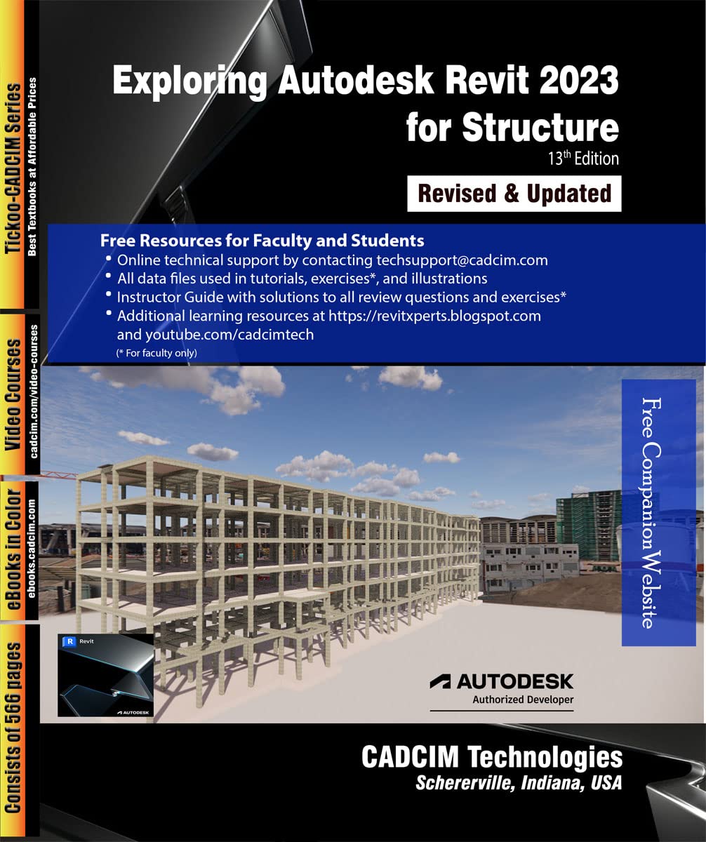 Livre Revit 2023 Structure 13th Edition pour réussir ses plans de coffrage sans erreur