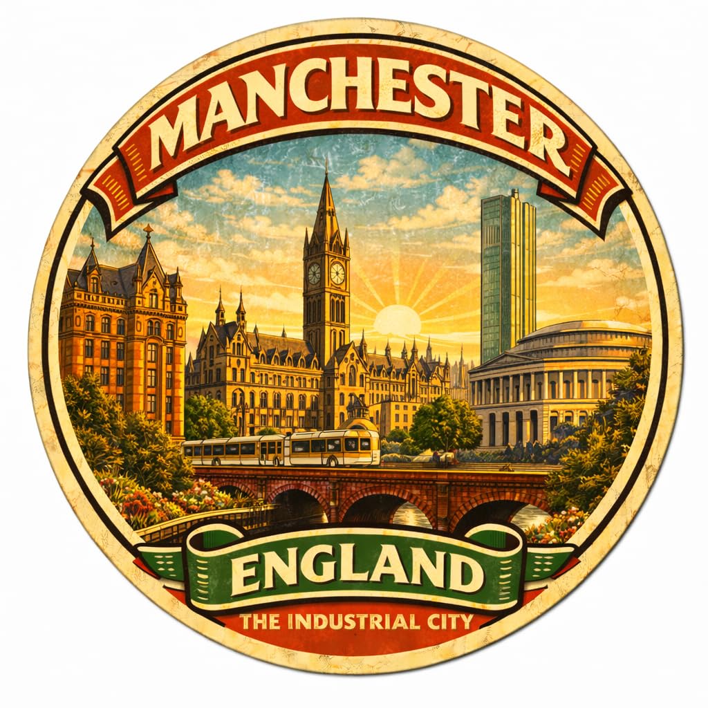 Manchester England Decorative Souvenir Fridge Magnet A0018