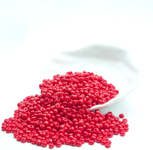 Miniatura 10 de Cuentas de 0.157 in para hacer joyas, cuentas de pulsera de semillas 60 de poni a granel, 1000 cuentas para manualidades con agujeros para