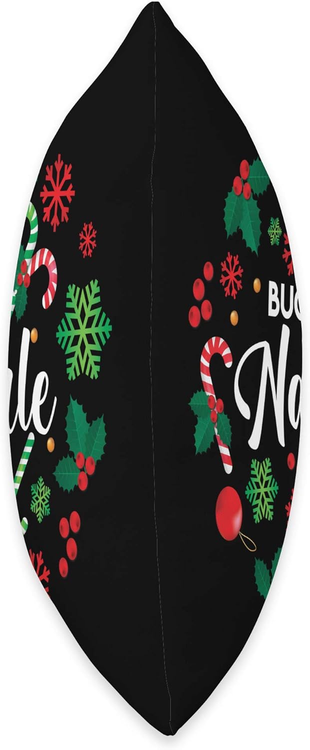 Buon Natale Italian Merry Christmas Holiday Greeting Xmas Throw Pillow