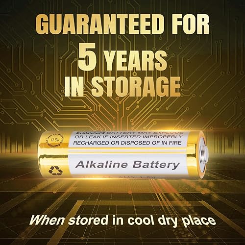 Miniatura 4 de CICMOD Pilas alcalinas AA, batería doble A con potencia de larga duración, batería alcalina AA para dispositivos domésticos y de oficina, 36 unidades