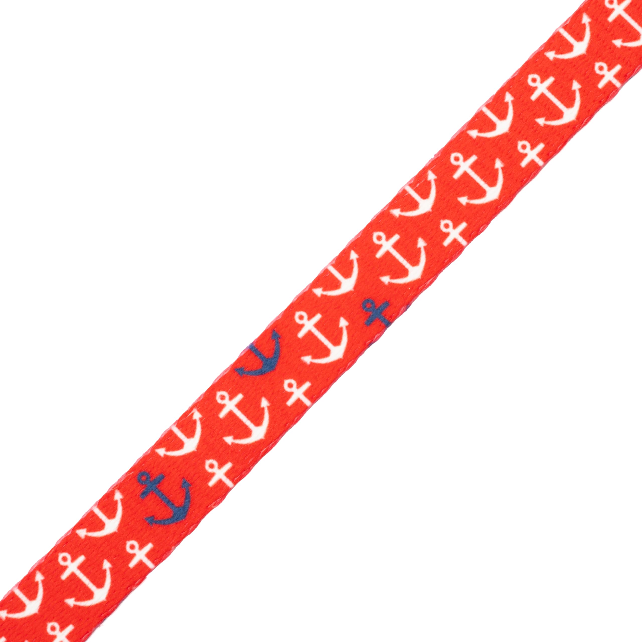Country Brook Design -Red Anchors Away Polyester Webbing (5/8 Inch, 50 Yards)