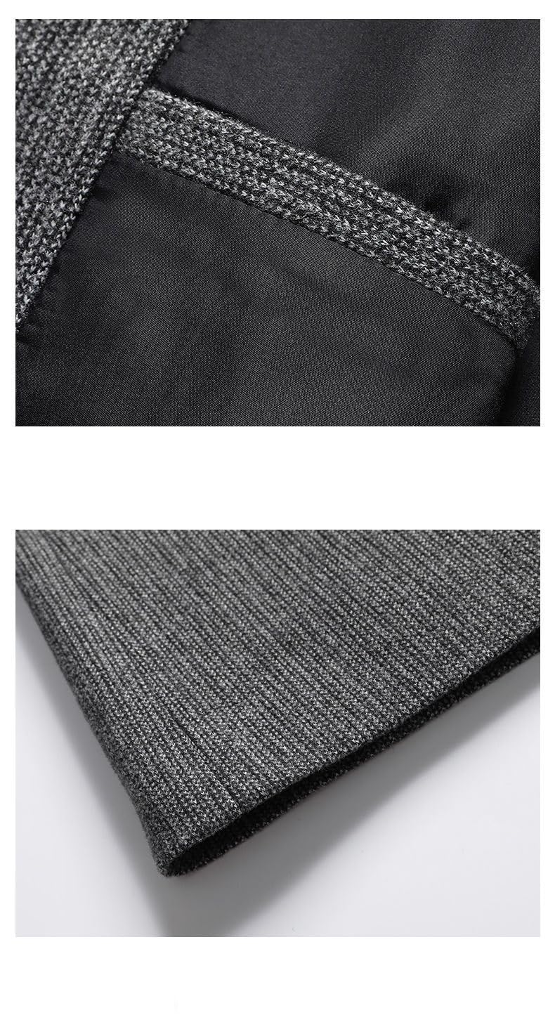 Blazer De Tweed para Hombre Chaquetas Elegantes E Informales para Hombre Chaqueta De Traje Clásica De Dos Botones con Corte Entallado Abrigos De Lana para Otoño E Invierno Abrigos para La Oficina