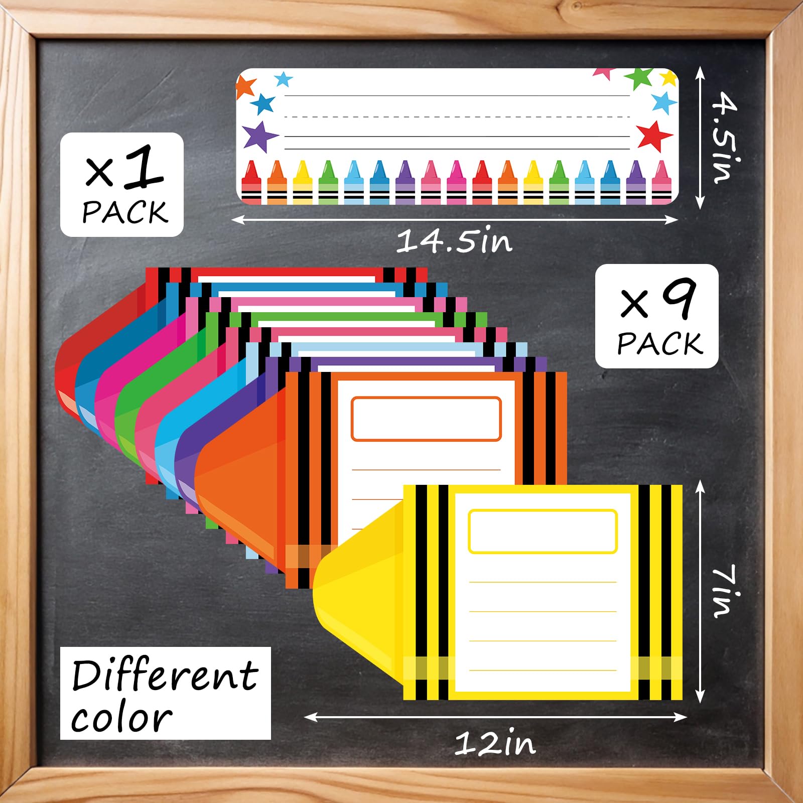 JarThenaAMCS Magnetische Organisationstabelle für Wachsmalstifte, trocken abwischbare Ziele, Lernetiketten, Magnete für Zuhause, Klassenzimmer, Whiteboard, Ziele, Zubehör, 10 Stück