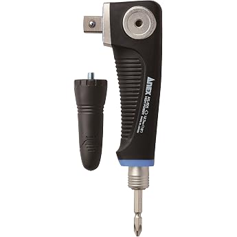 ANEX AKL-604 L Type Adapter for Electric Drivers, Strong Type for Sockets, 4 Minutes 0.5 inches 12.7 mm, Replaceable Shaft