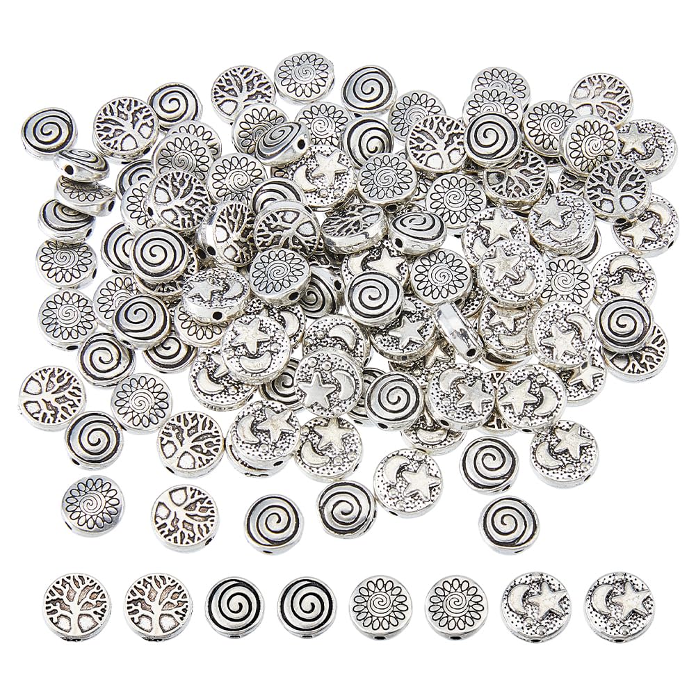 Perles intercalaires rondes et plates pour restructurer un bracelet en perles lâche