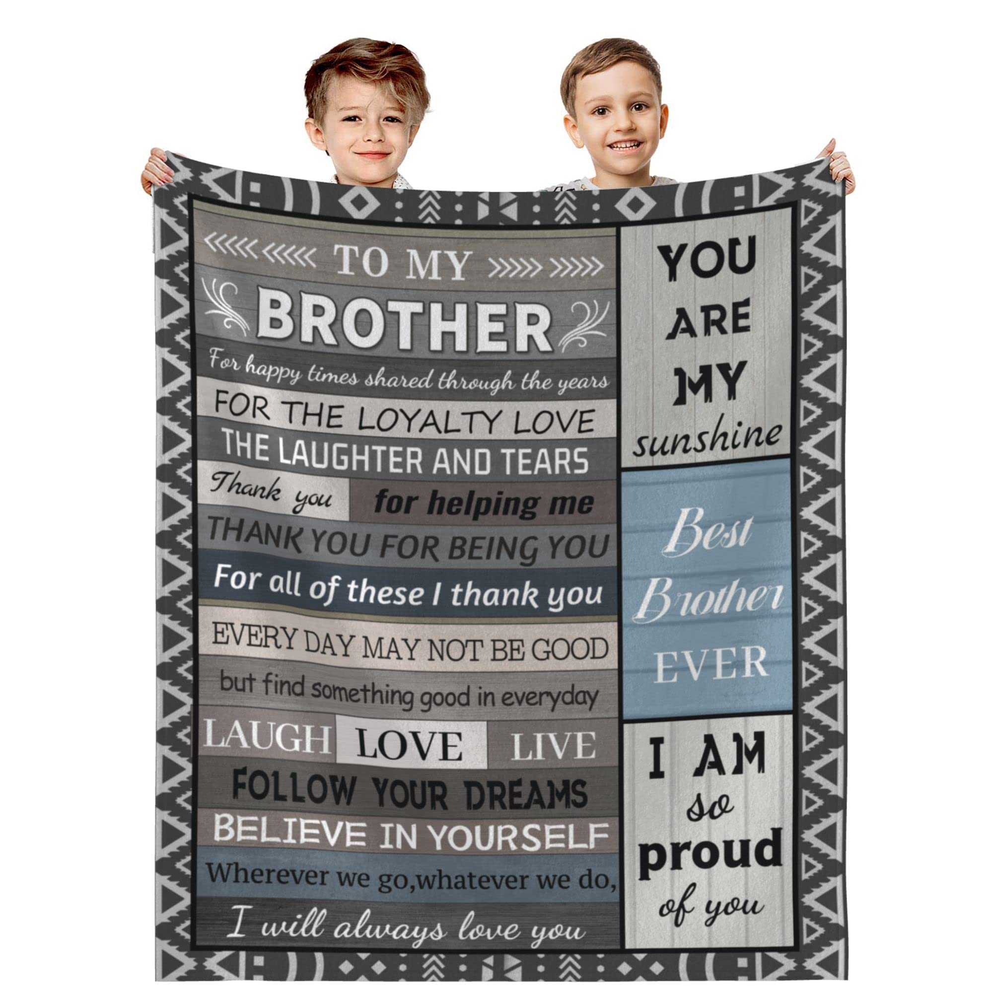 Fleecedecke Für Brüder – 152 X 127 Cm, Lustiges Geschenk Von Schwester, Weich & Warm