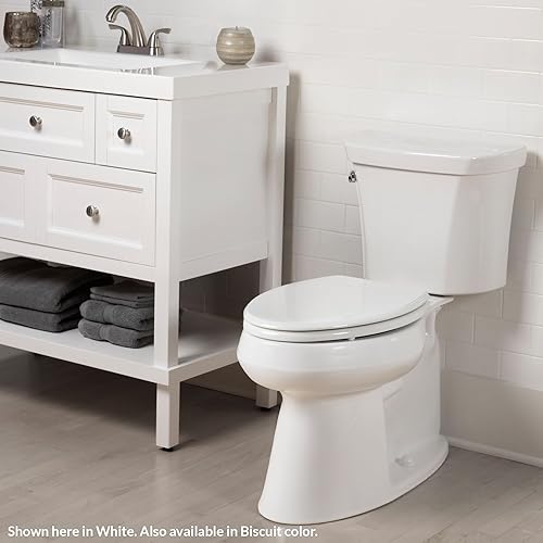 Miniatura 9 de BEMIS 600E4 346 Ashland - Asiento de inodoro con cierre lento, nunca se afloja y proporciona el ajuste perfecto, redondo, bisagra premium, madera