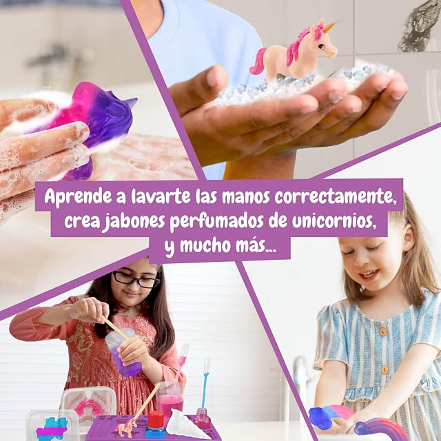 Foto 6 de 7 de Science4you Unicornio Lab - Kit de Fabricación de Jabón para Niños, Juguete de Unicornio en el Interior…